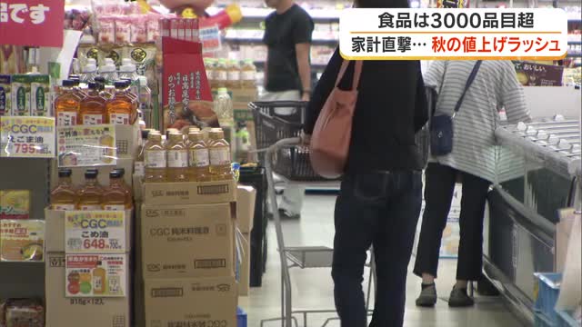 「少ししか買っていないのに…」９月に続き１０月も値上げの“第２波”到来　なぜ価格は上がる？【岡山】