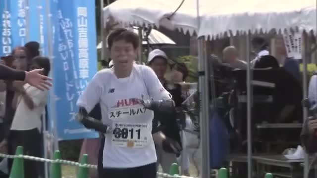 病気で四肢切断の男性　義手・義足でロードレースに挑戦　粘りの走りで見事完走【岡山・吉備中央町】