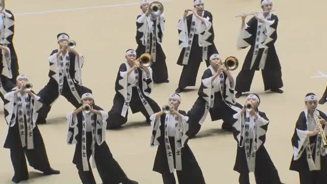 華麗な演技で観客を魅了　「マーチング・イン・オカヤマ」【岡山・岡山市】