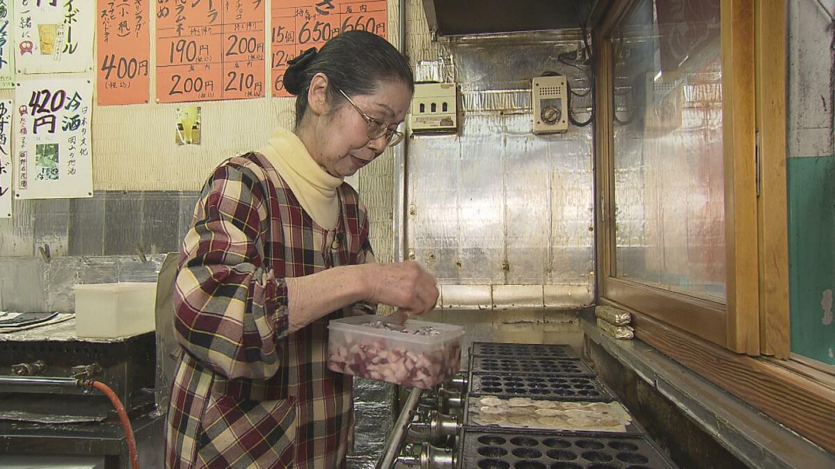 奉還町の老舗たこ焼き店