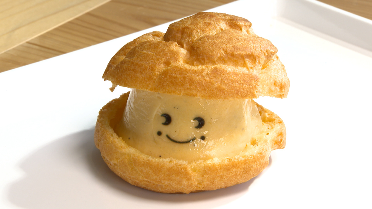 テイクアウト専門店の最高級たまごで作る「シュークリーム」を味わう！…くらしき　えくぼ雲（金バク！2026年9月18日OA）